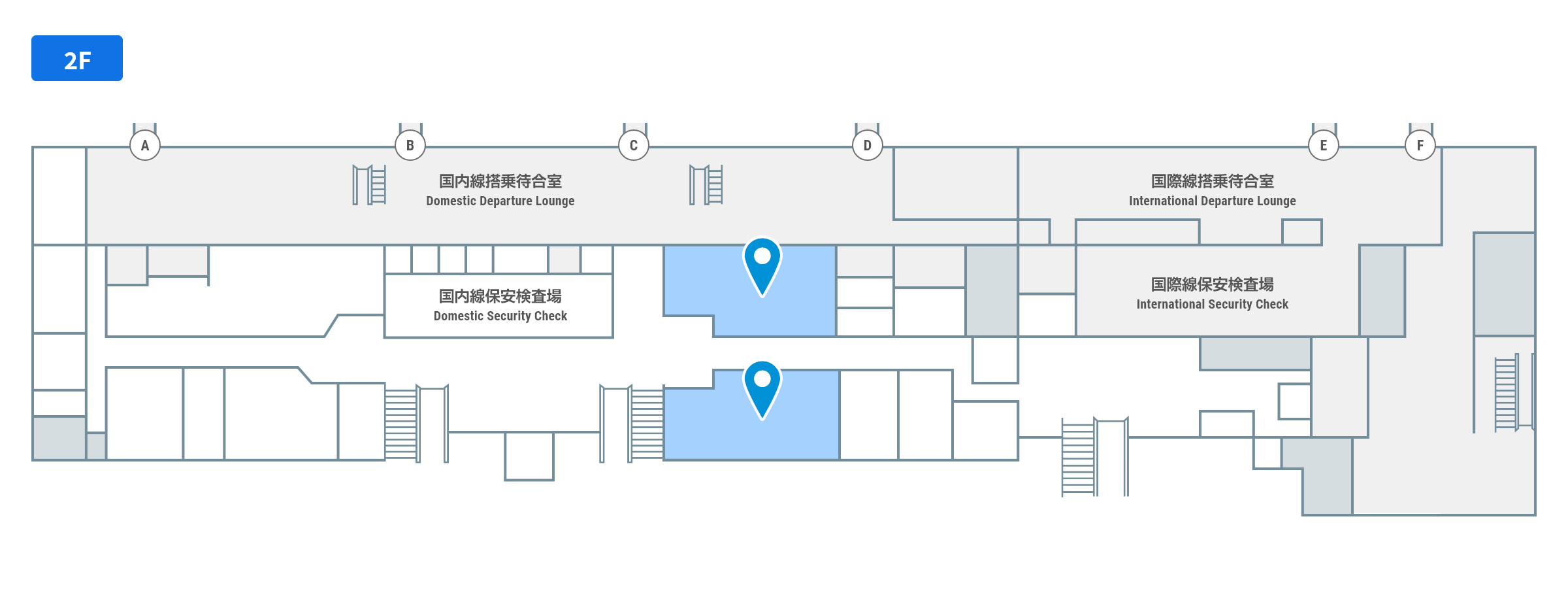 いよてつショップのフロアガイド